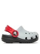 Buty dla chłopców - Crocs Klapki Toddler Retro Sport Classic Clog 211265 Szary - miniaturka - grafika 1
