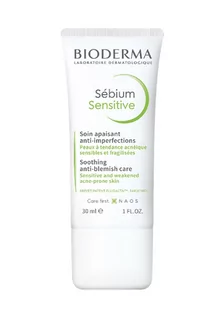 Bioderma SEBIUM SENSITIVE Łagodzący krem wspomagający leczenie skóry trądzikowej 30 ml 7071109 - Kremy do twarzy - miniaturka - grafika 1