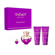 Zestawy perfum damskich - VERSACE Dylan Purple EDP 100ml + BL 100ml + SG 100ml + EDP 5ml - miniaturka - grafika 1