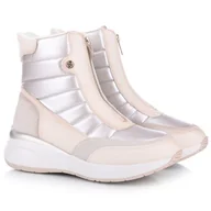 Botki damskie - Botki damskie XTI 143194 BN.C. BEIGE 37 - miniaturka - grafika 1