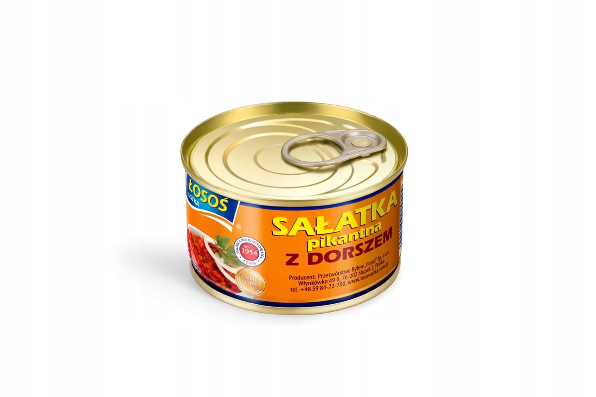 Sałatka pikantna z dorszem Łosoś Ustka 0,17 kg