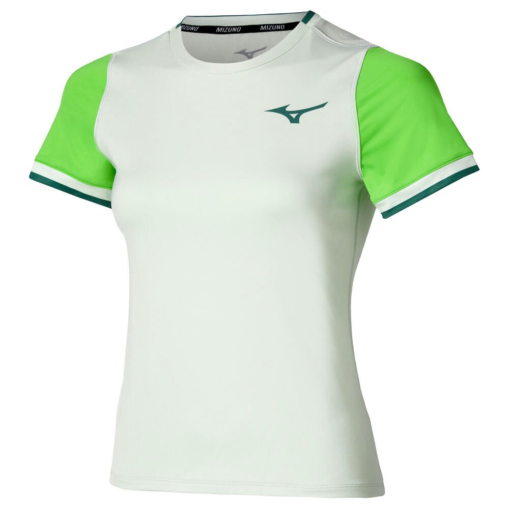 Koszulka damska Mizuno Stargazer Short Sleeve Tee Phantom Green XL