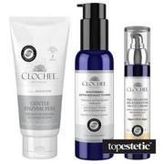 Zestawy kosmetyków damskich - Clochee Night Care ZESTAW Peeling enzymatyczny 100 ml + Tonik antyoksydacyjny 100 ml + Krem regenerujący na noc 50 ml - miniaturka - grafika 1