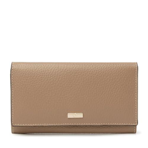 Portfel damski dR Amsterdam - Luksusowy skórzany portfel z ochroną RFID - Stylowy i bezpieczny dla wszystkich Twoich potrzeb płatniczych - 110159 Burro