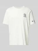 Koszulki męskie - T-shirt z detalem z logo - miniaturka - grafika 1