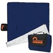 Koce piknikowe - Koc piknikowy Majestic Sport 200x200 cm granatowy - miniaturka - grafika 1