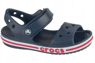 Buty dla dziewczynek - Crocs Bayaband Sandal Kids 211054-4CC Niebieskie 28/29 - miniaturka - grafika 1