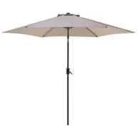 Parasole ogrodowe - Beliani Parasol ogrodowy Varase Beżowo-szary 270 cm 33541 - miniaturka - grafika 1