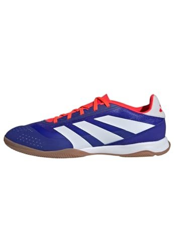 adidas Unisex Predator League Buty piłkarskie Buty halowe, Lucid Blue Ftwr biały słoneczny czerwony, 47 1/3 EU