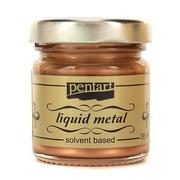 Farba ciekły metal 30 ml Pentart - miedziana