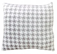 Poszewki na poduszki - Miękka poszewka w pepitkę 40x40 cm szara - miniaturka - grafika 1