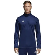 Bluzy sportowe męskie - Adidas, Bluza męska, CORE 18 TR TOP, granatowy, rozmiar L - miniaturka - grafika 1