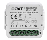 Systemy inteligentnych domów - OXT SWT22 Przekaźnik moduł mini 2 obwody WiFi - miniaturka - grafika 1