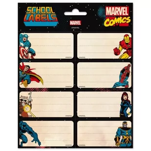 Etykiety Erik - Marvel Comics Avengers samoprzylepne do opisywania - Etykiety do drukarek - miniaturka - grafika 1