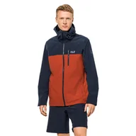 Kurtki i kamizelki sportowe męskie - Kurtka wodoodporna Jack Wolfskin Desert Wind - miniaturka - grafika 1