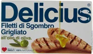 Konserwy i dania rybne - Filety z makreli w oliwie z oliwek Filetti di Sgombro Grigliato all'Olio di Oliva 85g - Delicius - miniaturka - grafika 1