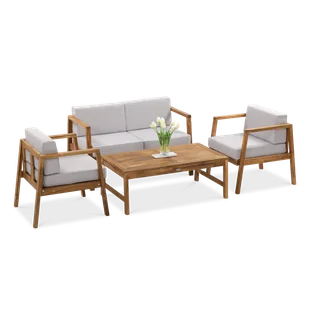 Zestaw mebli wypoczynkowych MALMO CAFFE Acacia Wood - Focus Garden - Meble ogrodowe Zestaw mebli wypoczynkowych MALMO CAFFE Acacia Wood - Focus Garden - Meble ogrodowe - miniaturka - grafika 1