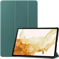 Etui do tabletów - Bizon Etui Case Tab Croc do Samsung Galaxy Tab S8 Plus / S7 Plus, ciemnozielone - miniaturka - grafika 1