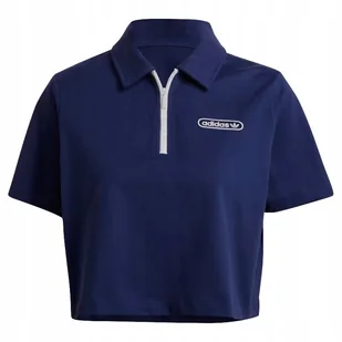 adidas originals damska koszulka polo granatowa - Koszulki i topy damskie - miniaturka - grafika 1
