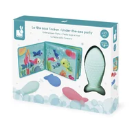 Zabawki do kąpieli - Janod Książeczka do kąpieli z 3 psikawkami Przyjęcie pod wodą 10m+ - miniaturka - grafika 1