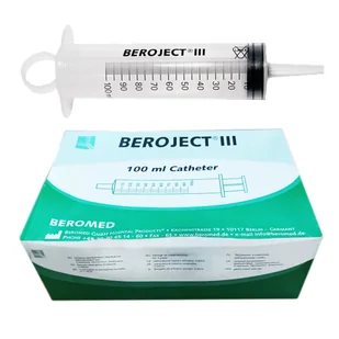 Strzykawka cewnikowa 100ml Beroject III 100szt - Meble i wyposażenie gabinetów medycznych - miniaturka - grafika 1
