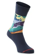 Skarpetki damskie - MuseARTa skarpety z drobnej dzianiny Kobiety,Mężczyźni Bawełna niebieski|wielokolorowy wzorzysty, 36-40 - miniaturka - grafika 1