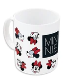 Sztućce dla dzieci - Disney Minnie Mouse Kubek "Myszka Minnie" w kolorze biało-czarno-czerwonym - 325 ml - miniaturka - grafika 1