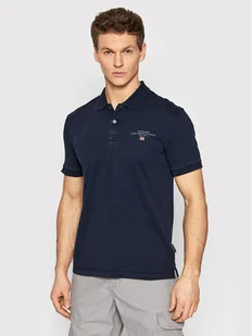 Napapijri Polo Elbas NP0A4GB4 Granatowy Regular Fit - Koszulki męskie - miniaturka - grafika 1