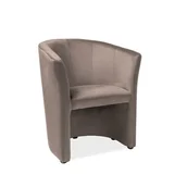 Fotele - Fotel TM-1 Velvet Signal Bluvel 28 beżowy - miniaturka - grafika 1
