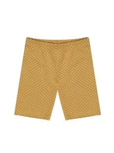 Dziewczęce legginsy krótkie kolarki w kropeczki żółte Nicol,r.134 - Legginsy - miniaturka - grafika 1