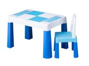Zestawy mebli dla dzieci - Tega Zestaw mebli dla dzieci Multifun stół i krzesło niebieski - miniaturka - grafika 1