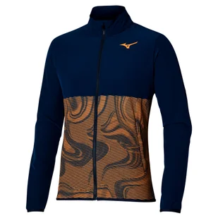 Kurtka męska Mizuno Charge Printed Jacket Pageant Blue L - Kurtki męskie - miniaturka - grafika 1
