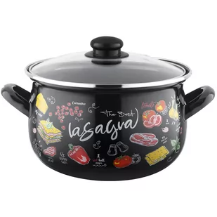 Garnek emaliowany Emalia Polska Pleszew Lasagna 16 cm 2,2 l - Garnki - miniaturka - grafika 1