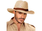 Dodatki do strojów karnawałowych - Słomkowy kapelusz Safari - 1 szt. - miniaturka - grafika 1