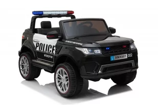 Super-Toys JEEP POLICJA 4X4 2x12V Z AMORTYZATORAMI PILOT FUNKCJA BUJANIA REDUKTOR XMX-601 XMX-601-POLICJA - Pojazdy elektryczne dla dzieci - miniaturka - grafika 1