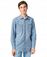 Koszule męskie - Koszula Wrangler WESTERN SHIRT 112362376 Vintage Light XL - miniaturka - grafika 1