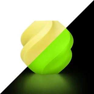 Filament Bambu Lab PLA Glow 1,75mm 1kg - w zestawie z wielorazową szpulą - Glow Yellow - Filamenty i akcesoria do drukarek 3D - miniaturka - grafika 1