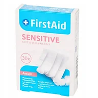 Apteczki i materiały opatrunkowe - FirstAid Sensitive Soft & Skin Friendly 30szt (plastry opatrunkowe) - miniaturka - grafika 1