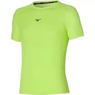 Koszulki sportowe damskie - Koszulka do biegania męska Mizuno Aero Tee ultralekka, przewiewna - grafika 1