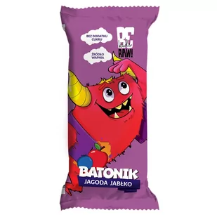 Baton bez dodatku cukru Jagoda Jabłko 25 g Be Raw M00-29FB-23876 - Batoniki - miniaturka - grafika 1