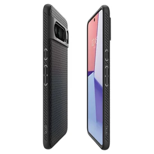 Etui GOOGLE PIXEL 8 PRO Spigen Liquid Air Matte czarne - Etui i futerały do telefonów - miniaturka - grafika 8