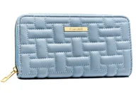 Portfele - Portfel damski na zamek błyskawiczny 4U CAVALDI duży typu piórnik pikowany modny pojemny niebieski - miniaturka - grafika 1