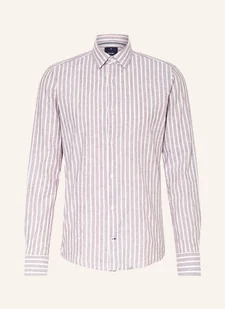 Joop! Koszula Pit Slim Fit Z Lnem braun - Moda i Uroda OUTLET - miniaturka - grafika 1