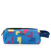 Kosmetyczki, organizery i kuferki - Bowi, Kosmetyczka podłużna 25x14, Niebieskie klocki - miniaturka - grafika 1