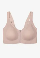 Biustonosze - Jasnofioletowy Sportowy Biustonosz z Suwakiem z Przodu Eziline - miniaturka - grafika 1