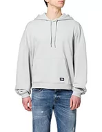 Bluzy męskie - Urban Classics Męska bluza z kapturem z kapturem w stylu lat 80, bluza z kapturem dla mężczyzn w stylu oversized z długimi rękawami w 2 kolorach, rozmiary S - XXL, Light asfalt, XXL - miniaturka - grafika 1
