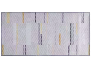 Beliani Dywan 80 x 150 cm szaro-żółty ERGENLI - Dywany - miniaturka - grafika 1