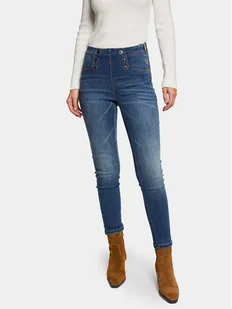 Morgan Jeansy 241-PERLA Niebieski Skinny Fit - Spodnie damskie - miniaturka - grafika 1