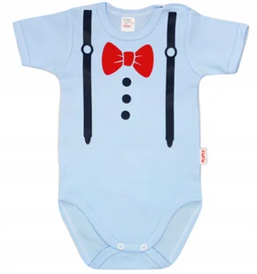 BODY NAPIS nadruk MUCHA I SZELKI nieb. r 98 KLEKLE - Body dla niemowląt - miniaturka - grafika 1