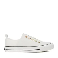 Buty dla dziewczynek - Trampki DeeZee CEO-CSS20377-71 Biały - miniaturka - grafika 1